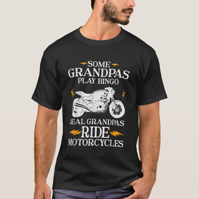 Mens Mens Einige Grandpas spielen Bingo Real Grand T-Shirt (Vorderseite)