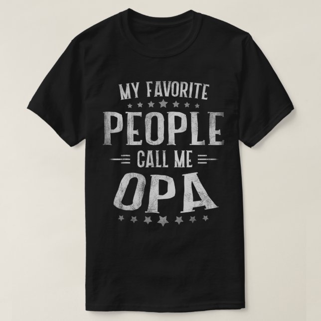 Mens Mens Meine Lieblingsmenschen nennen mich Opa  T-Shirt (Design vorne)