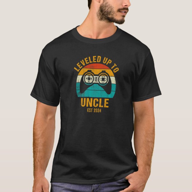 Mens Mens Onkel zum ersten Mal neu sein Onkel 2 T-Shirt (Vorderseite)