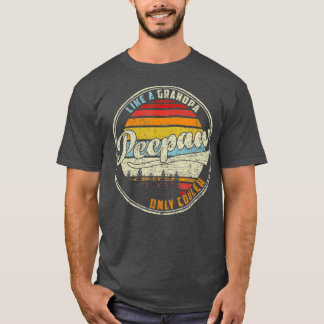 Mens Mens PEEPACH Wie ein Opa NUR COOLER PAPA D T-Shirt