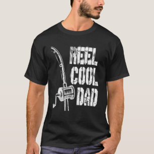 Mens Mens Reel Cooler Vater Angeln Daddy Vaters Da T-Shirt