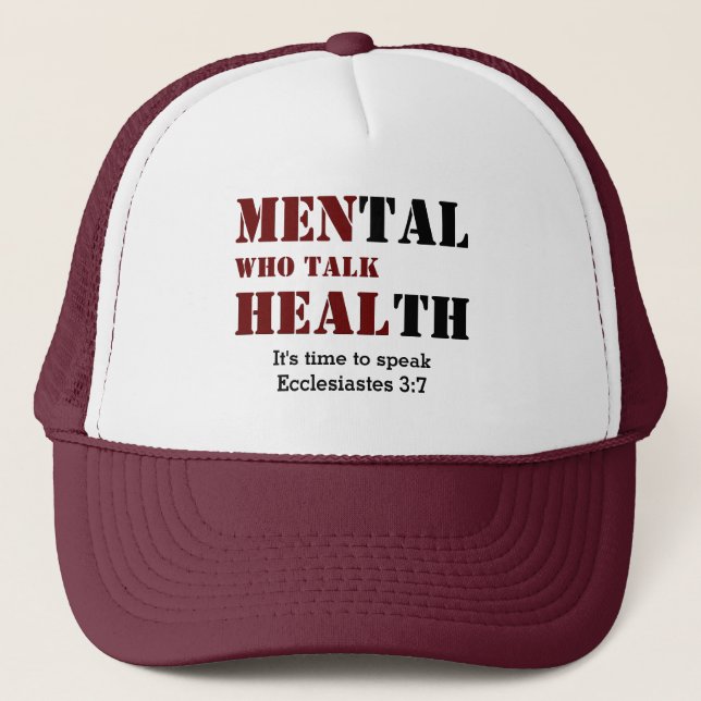 Mens Mental Health Truckerkappe (Vorderseite)