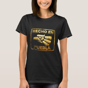 Mens Mexican Hecho En Puebla Mexico Adleremblem T-Shirt