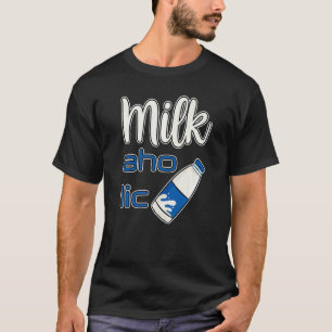 Mens Milkaholic Milch Strawberry Chocolate Shake T-Shirt
