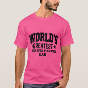 Mens Miniature Pinscher Hund Vater T-Shirt