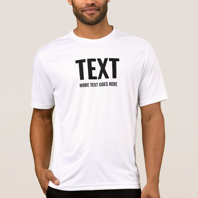 Mens Modern Best Schwarz-weiß Sport Tee Actuwear (Vorderseite)