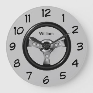 Mens Monogram Man Cave Wall Decor Große Wanduhr