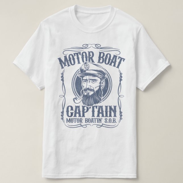 Men's Motor Boat Captain shirt (Design vorne)
