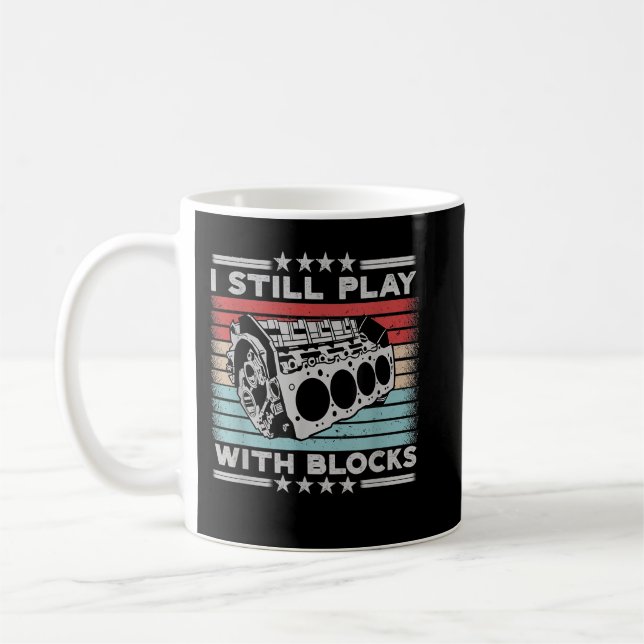 Mens Motor Mechanik lustig Kaffeetasse (Links)