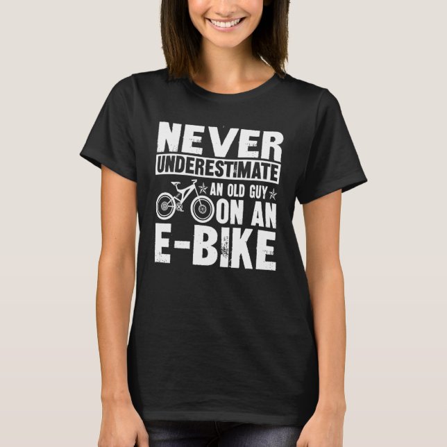 Mens Mtb Ebike Biker Mountainbike - Radtour T-Shirt (Vorderseite)