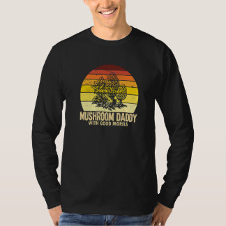 Mens Mushroom Dad  Mushroom Foraging Fungi Mycolog T-Shirt