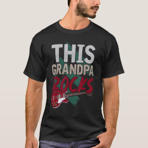 Mens Musician Remüde Grandpa Gitarrist Musik Reti T-Shirt