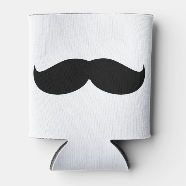 Mens Mustache Dosenkühler (Vorderseite)