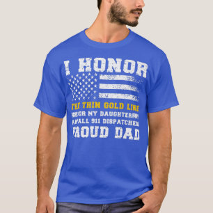 Mens My Daughter 911 Dispatcher Vater Proud 911 Di T-Shirt