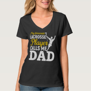 Mens My Lieblacrosse Player ruft Vater Prou an T-Shirt