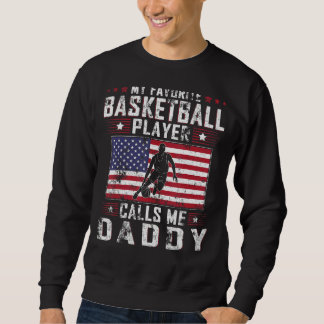 Mens My Lieblings-Basketball-Spieler ruft mich Dad Sweatshirt