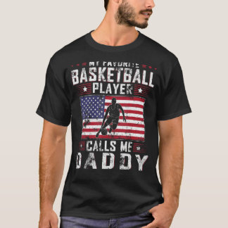 Mens My Lieblings-Basketball-Spieler ruft mich Dad T-Shirt