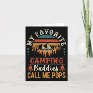 Mens My Lieblings Camping Buddies nennen mich Pop Karte