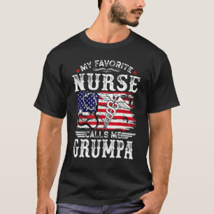Mens My Lieblings-Krankenschwester nennt mich Grum T-Shirt