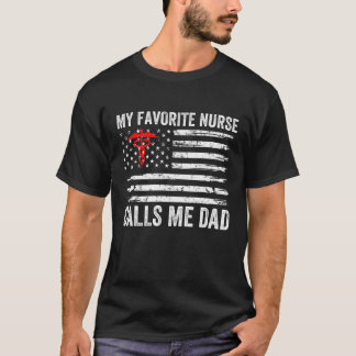 Mens My Lieblings-Krankenschwester nennt mich Vate T-Shirt