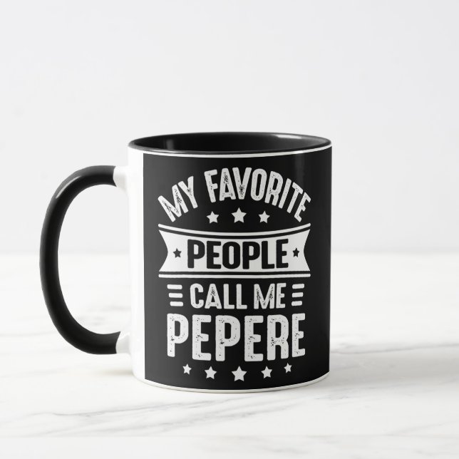Mens My Lieblings-Leute nennen mich Pepere Vaters Tasse (Links)