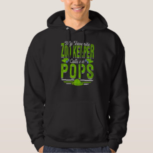 Mens My Lieblings Zoo Keeper nennt mich Pop Tiere Hoodie