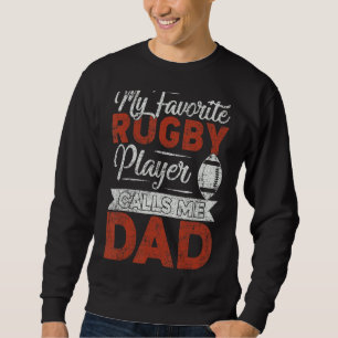 Mens My Rugby Player nennt mich Vater Rugby Vater Sweatshirt