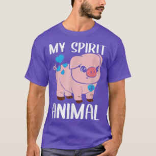 Mens My Spirit Animal Pig I Liebe Vater Herzchen V T-Shirt