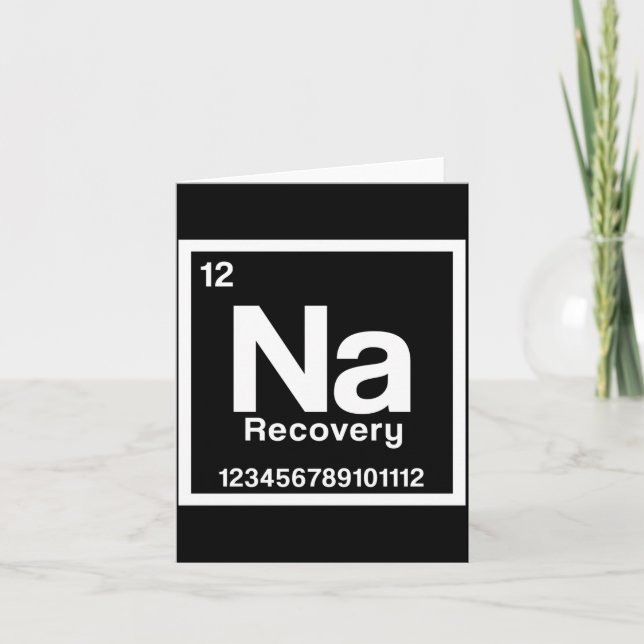 Mens na element narcotics anonymous recovery sober karte (Vorderseite)