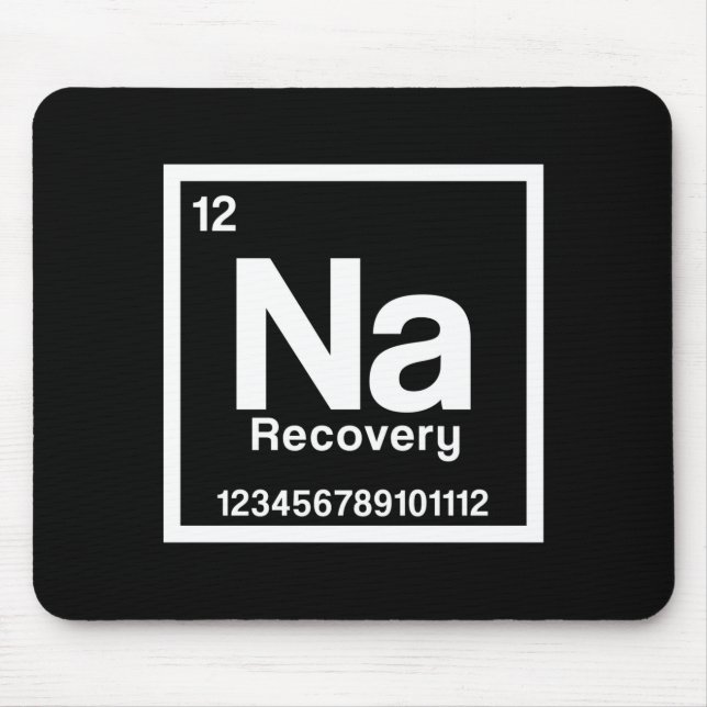 Mens na element narcotics anonymous recovery sober mousepad (Vorne)
