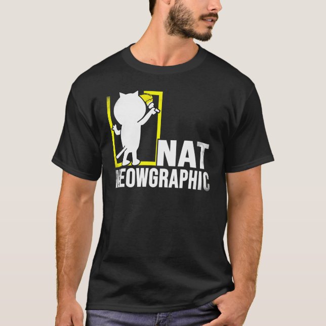 Mens nat meographic Unglaublich witzig Cat Express T-Shirt (Vorderseite)