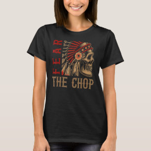 Mens Native Amerikanische Ureinwohner Chief Skull T-Shirt