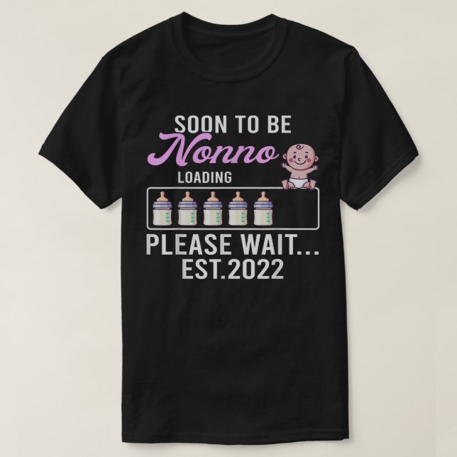 Mens neue Großväter, Schwangerschaftsankündigung b T-Shirt (Design vorne)
