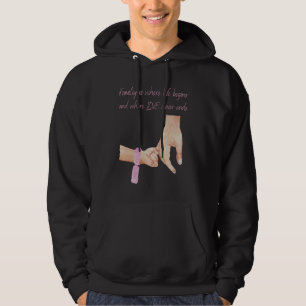 Mens neuer Papa eines Mädchens mit einem Baby F Hoodie