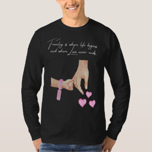 Mens neuer Papa eines Mädchens mit einem Baby F T-Shirt