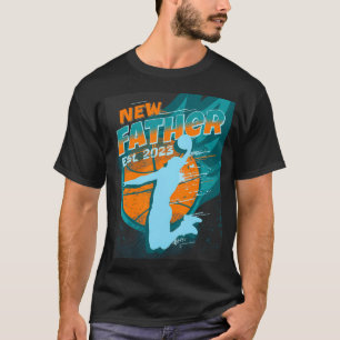Mens neuer Vater Osten. 2023 Künftiger Vater Baske T-Shirt