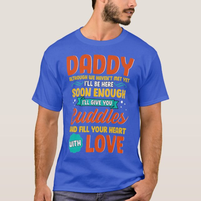 Mens neuer Vater Vater zu erwarten bald sein T-Shirt (Vorderseite)