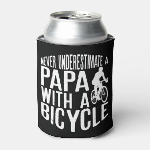Mens Never Underestimate A Papa With A Bicycle Coo Dosenkühler