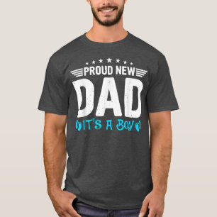 Mens New Dad Gender Reveal Party stolz New Dad It' T-Shirt
