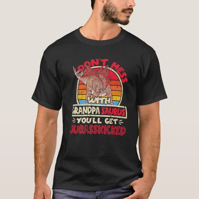 Mens nicht mit Großvater Saurus verwechseln, der J T-Shirt (Vorderseite)