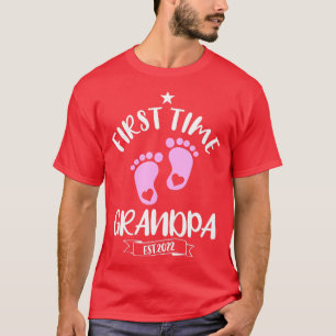 Mens Niedlich erste Opa 2022 zum Gran befördert T-Shirt