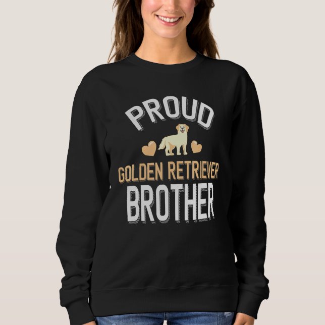 Mens Niedlich Stolz Golden Retriever Bruder Sweatshirt (Vorderseite)