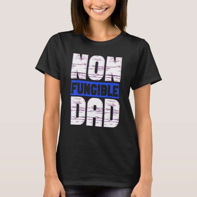 Mens Non Fungible Vater Vathers Day Fireman Nft Co T-Shirt (Vorderseite)