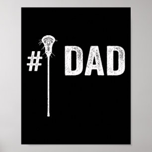Mens Number One Lacrosse Vater Poster
