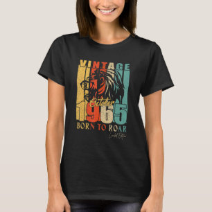 Mens Oktober 1965 57 Year Old Limited Edition Lion T-Shirt