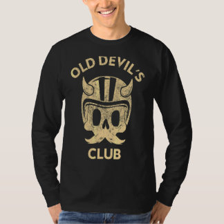 Mens Old Devil's Club Biker & Race Autoenthusias T-Shirt