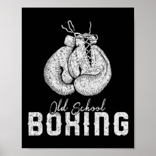 Mens Old School Boxing Clic Kämpfe Poster