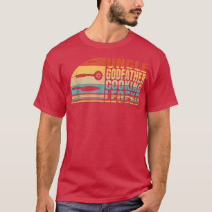 Mens Oncle Godvater und Kochen Legende, kochen und T-Shirt