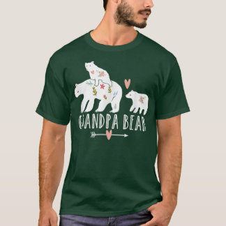 Mens Opa Bär 2 Kinder Twin Cubs, Cool Opa B T-Shirt