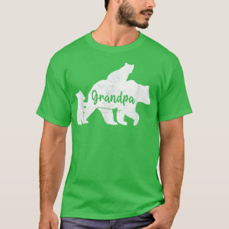 Mens Opa Bear 2 Cubs Shirt, Opa Bear Twin, T-Shirt